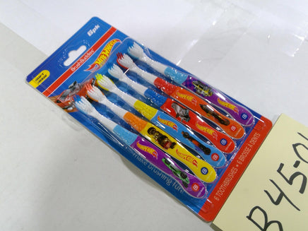 Brush Buddies Hot Wheels Toothbrushes 6 Pack Soft Bristles Kids Boys New