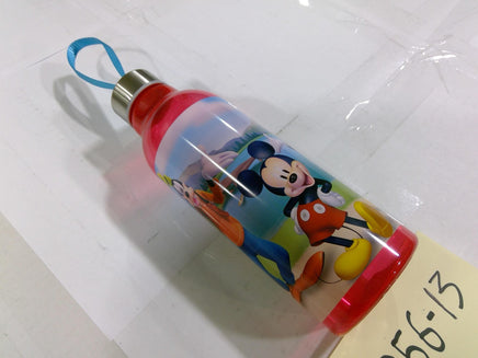 Disney Mickey Mouse Kids Water Bottle Red Plastic Drink Cup With Lid Reusable