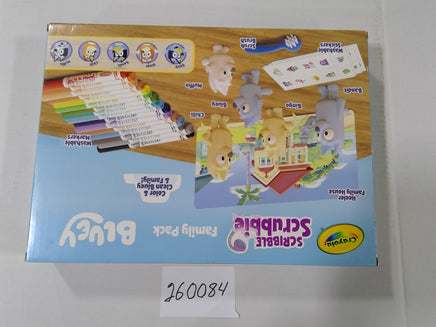 Crayola Scribble Scrubbie Bluey Family Pack 80+ Pc Washable Markers Set New