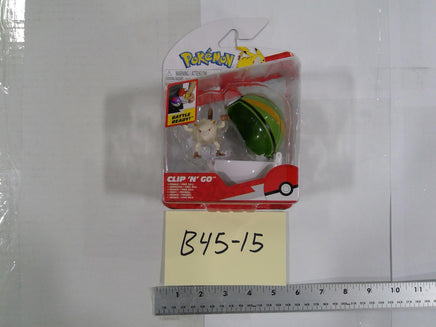 Pokemon Meowth Clip 'N' Go Jazwares Action Figure Dusk Poke Ball Toy Battle