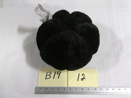 Black Plush Pumpkin Centerpiece Soft Halloween Table Decor Modern Contemporary