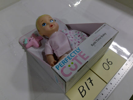 Perfectly Cute Bath Time Baby 14in Doll Towel Starfish New In Box Pretend Play