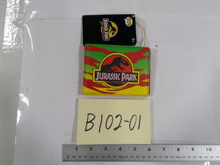 Jurassic Park Wallet Mens Bifold Multicolor Dinosaur Faux Leather Movie