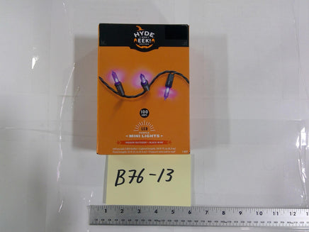 Hyde & EEK! Boutique LED Mini String Lights 100ct Purple Black Wire Halloween