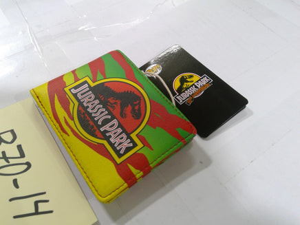 Jurassic Park Wallet Mens Bifold Multicolor Dilophosaurus Faux Leather Movie