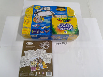Crayola Colourwhirls Arena Well Dressed Pets Coloring Book Lot 2 New Sealed