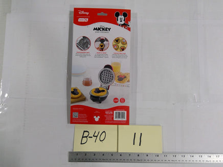 Disney Dash Mickey & Minnie Replacement Mini Waffle Plates Set Of 2 Gray Metal