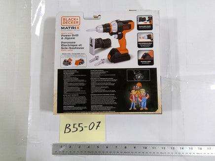 BLACK+DECKER Matrix Junior Power Drill & Jigsaw Kids Roleplay Toy 3+ Orange