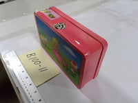 Nintendo Super Mario Kids Pencil Case Metal Supply Box Pink Princess Peach Toad