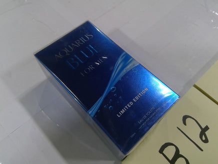 Aquarius Aqua For Men 3.4oz Eau De Toilette Spray Blue Limited Edition New