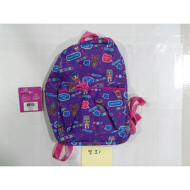 L.O.L. Surprise! Backpack Girls One Size Purple New Character Print Travel Theme