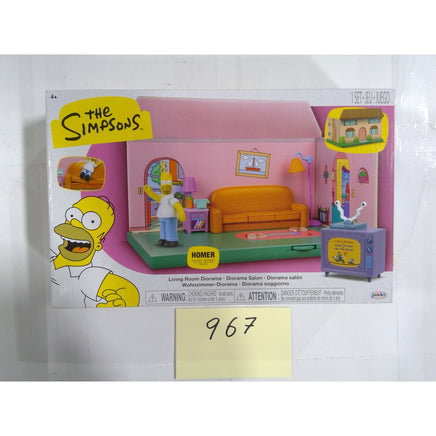 Jakks Pacific The Simpsons Living Room Diorama Playset Homer 2.5" New