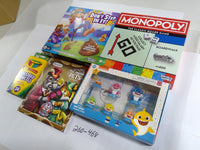 Toy Game Lot Hasbro Don't Step In It Monopoly Baby Shark Crayola New Sealed