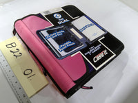 Case It Dual 2-in-1 Zipper Binder Pink 3in Ring Capacity Kids School Organizer