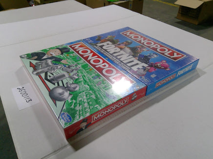 Hasbro Monopoly Fortnite & Classic Monopoly Board Game Lot New Sealed Family