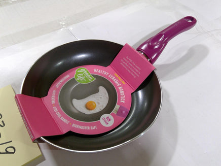 GreenLife Frying Pan 8 In Ceramic Nonstick Pink Induction Ready Dishwasher Safe