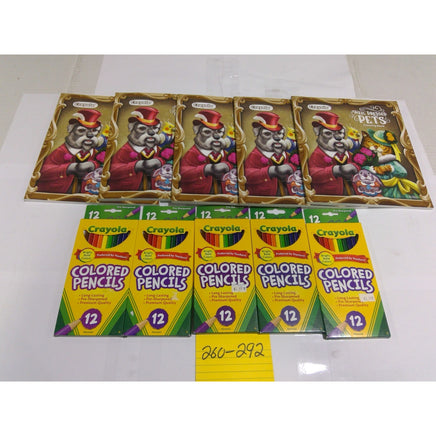 Crayola Well Dressed Pets Coloring Book Colored Pencils 10pc Set Kids NEW