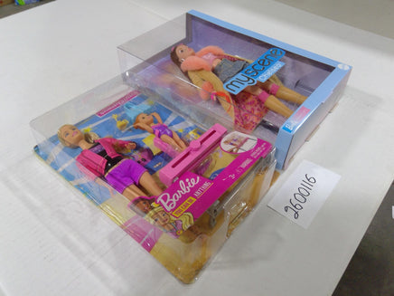 Barbie My Scene Chelsea Doll & Gymnastics Coach Playset Lot New Mattel