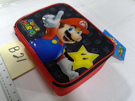 Super Mario Bros Nintendo Kids Mini Tote Bag Mario Star Red Black New Glossy