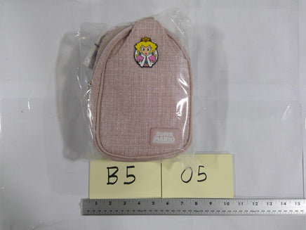 Super Mario Peach Tweed Mini Backpack Kids Girls Purse Pink Crossbody Bag New