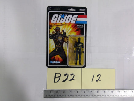 GI Joe Ninja-Ku Cobra Assassin ReAction 3.75in Action Figure Super7 Black