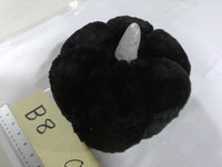 Black Plush Pumpkin Centerpiece Soft Halloween Table Decor Modern Contemporary