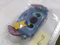 Disney Stitch Blue Cosmetic Bag Soft Case Zipper Pouch Travel Makeup Bag Women