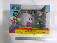 Super Mario King Boo Luigi Boo Figure Set JAKKS Pacific Boxed Toy White