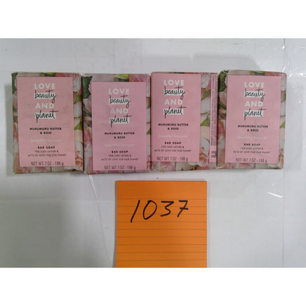 Love Beauty and Planet Bar Soap Unisex 7oz Pink NEW Murumuru Butter Rose 4 Pack