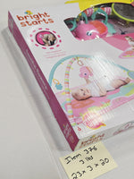 Bright Starts Fanciful Flowers Activity Gym Pretty In Pink 3 Ways To Play Mat