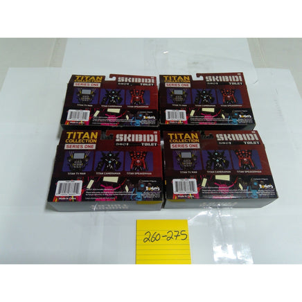 Bonkers Skibidi Toilet Titan Collection Series One 4-Pack New TV Cameraman Set