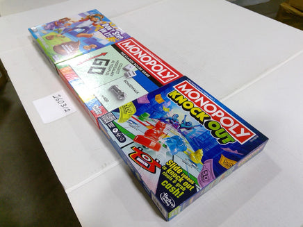 Hasbro Family Board Game Lot Monopoly Knock Out Don't Step In It New Sealed