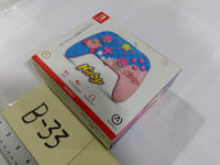 Nintendo Switch PowerA Kirby Enhanced Wired Controller 10ft USB Pink Blue Used