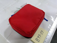 Super Mario Bros Nintendo Kids Padded Tote Bag Mario Star Zip Case Red Black New