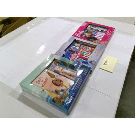 Disney Moana Mickey Barbie Art Journal Activity Set Bundle Kids New Multicolor
