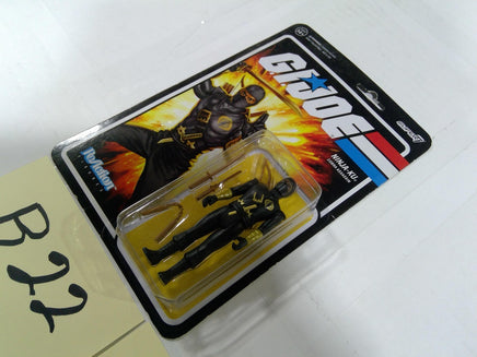 GI Joe Ninja-Ku Cobra Assassin ReAction 3.75in Action Figure Super7 Black