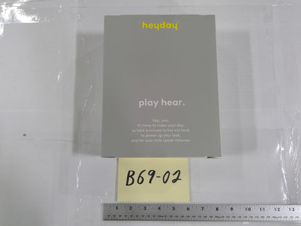 Heyday Wireless Headphones Bluetooth Red Jeweled 40 Hours Playback New Box
