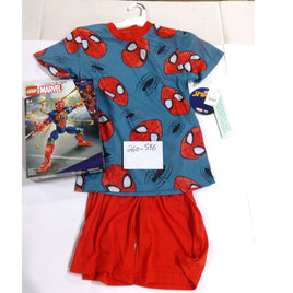 Marvel Spider-Man Boys Pajama Set M 8/10 Blue Red NWT & LEGO Iron Spider 76298
