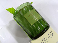 Apple Cinnamon Joy Scented Candle Green Ribbed Glass Jar Large Holiday Decor