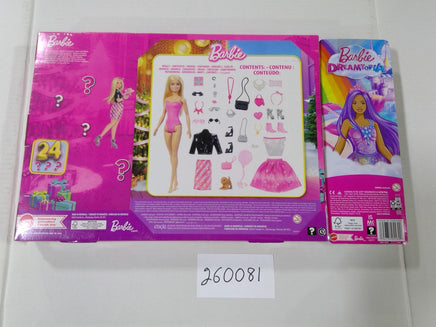Barbie Advent Calendar Doll 24 Surprises & Dreamtopia Doll Gift Set New Mattel