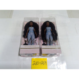 Naturalistas Liya Fashion Doll 11.5" Blue Glitter Jumpsuit NIB Lot of 2