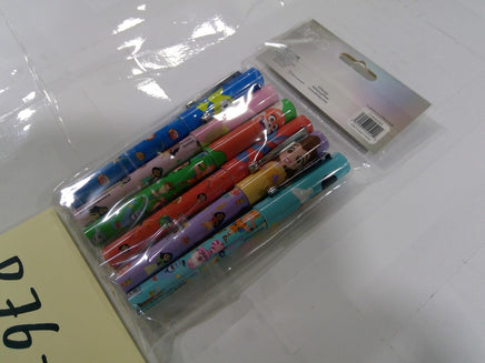 Disney 100 Kids Pens 6 Pack Multicolor Character Print School Writing Supplies