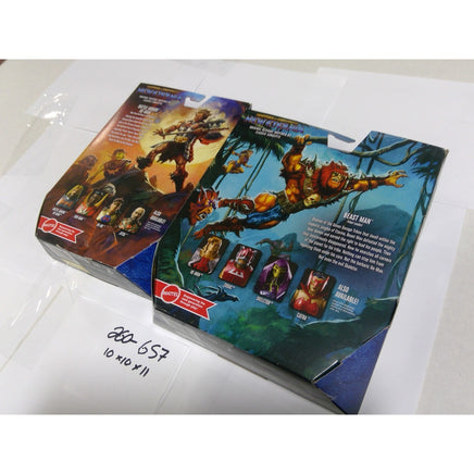 Masters of the Universe Eternia He-Man Beast Man 7in Figure Lot New Damaged Box