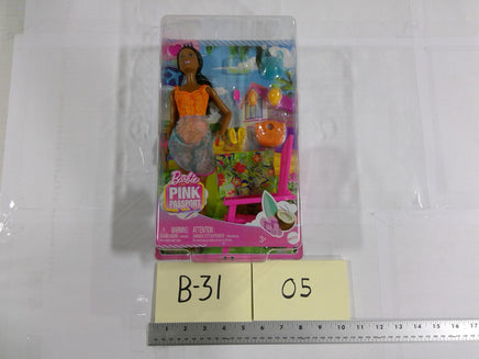 Barbie Pink Passport 12in Doll Beach Chair Blanket Set New In Box Mattel