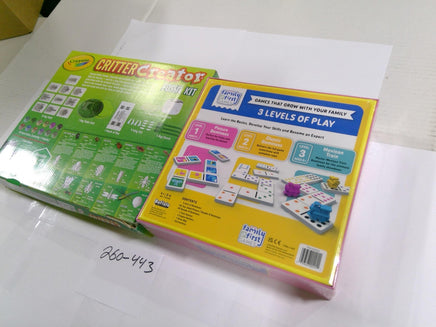 Crayola Buffalo Critter Creator Fossil Kit Dominoes Mexican Train Lot New Sealed