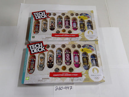 Tech Deck Paris 2024 Competition Legends 8pk Fingerboard Toy Set Lot 2 New