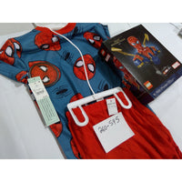 Marvel Spider-Man Pajama Set Boys M 8/10 Blue Red NEW 2-Piece Sleepwear