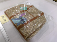 Stitch Disney Tote Bag Womens Large Beige Logo Brown Faux Leather Cartoon
