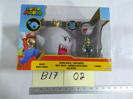 Super Mario King Boo Luigi Boo Playset Jakks Pacific Light Up New Boxed Toy