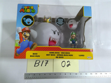 Super Mario King Boo Luigi Boo Playset Jakks Pacific Light Up New Boxed Toy